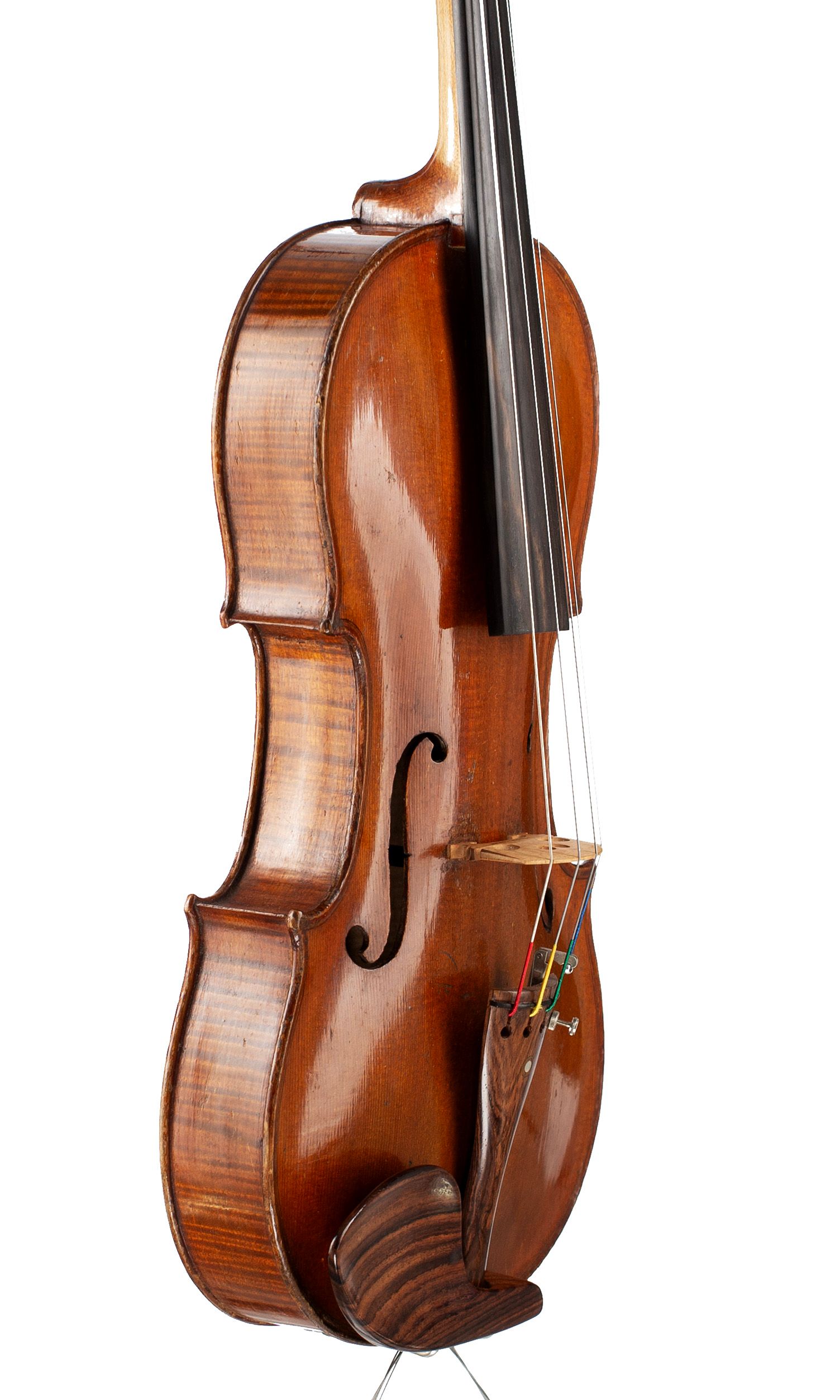 Viola by Tomaso Eberle, Naples, circa 1760 — angled view, 60°