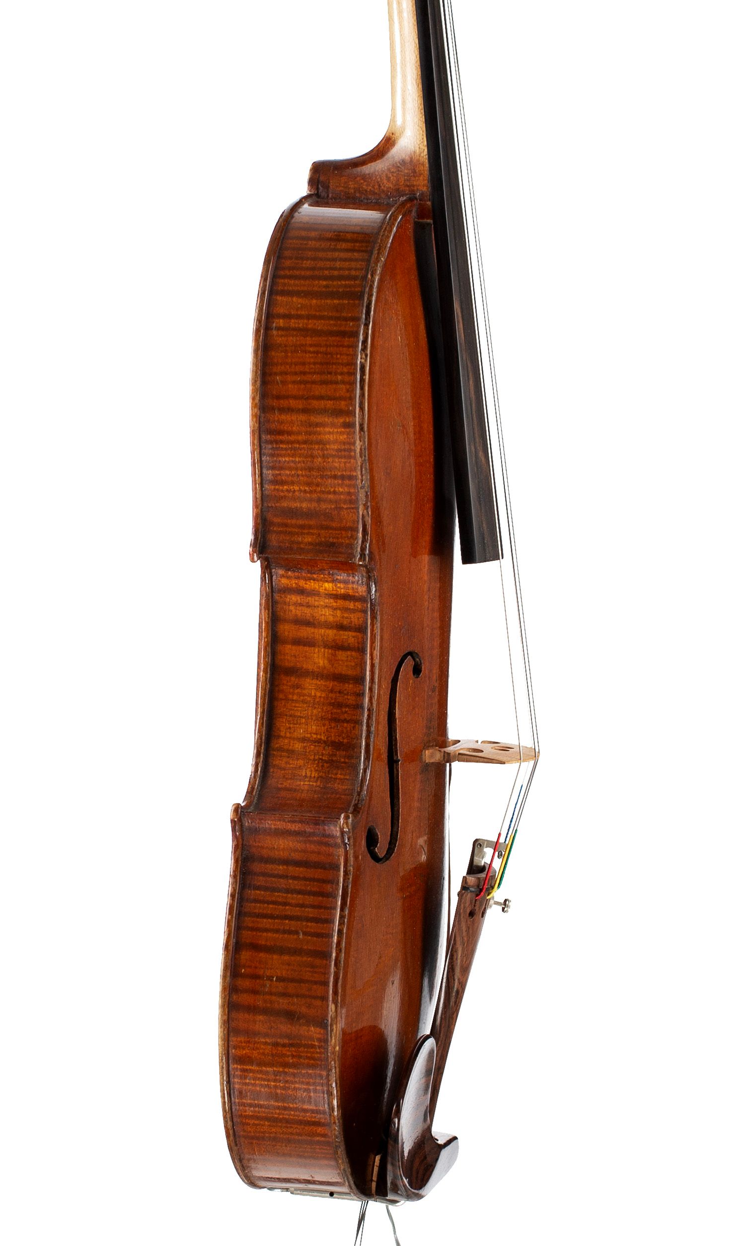 Viola by Tomaso Eberle, Naples, circa 1760 — angled view, 80°