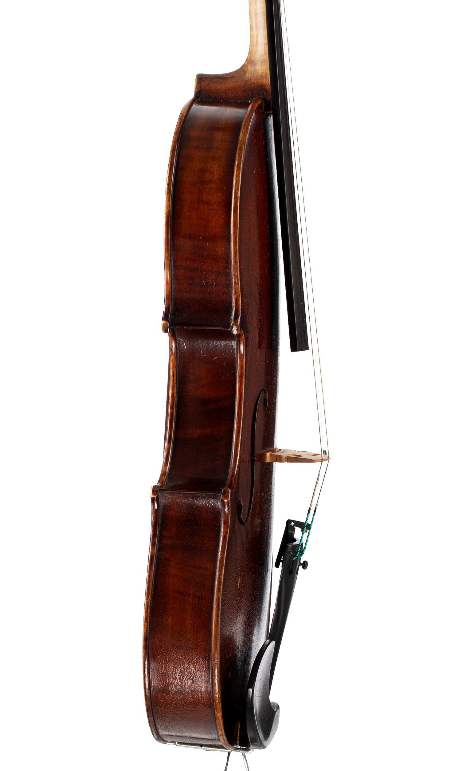 Viola by J. J. Gilbert, Peterborough, 1920 — angled view, 80°