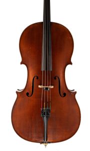 Cello by James W. Briggs, Glasgow, 1924 Over 100 years old — front