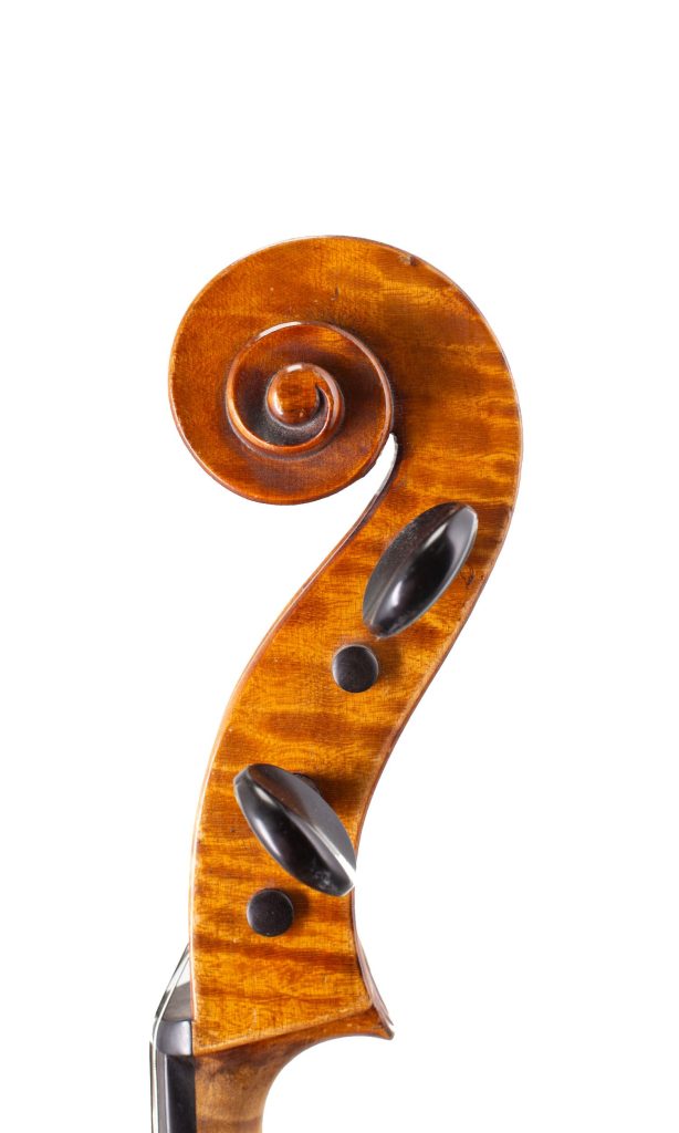 Cello by James W. Briggs, Glasgow, 1924 Over 100 years old — scroll