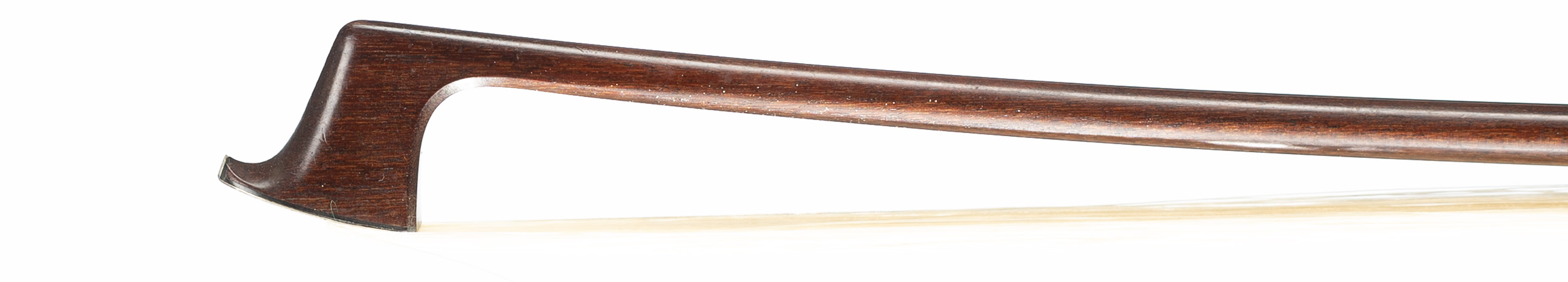 A silver-mounted violin bow by John Clutterbuck, Bicester — head