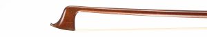 A silver-mounted violin bow by James Tubbs, London, circa 1890 — head and frog