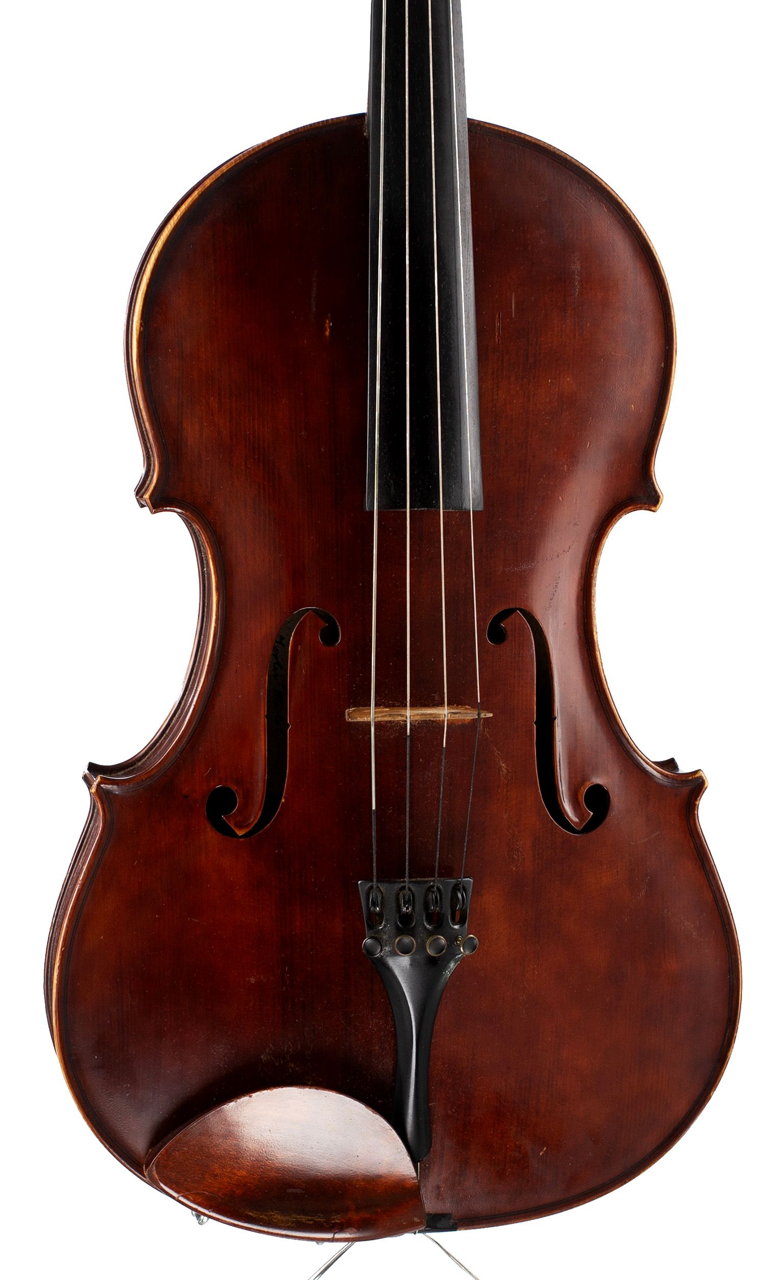 Viola by Lawrence Cocker, Derby, 1951 — angled view, 10°