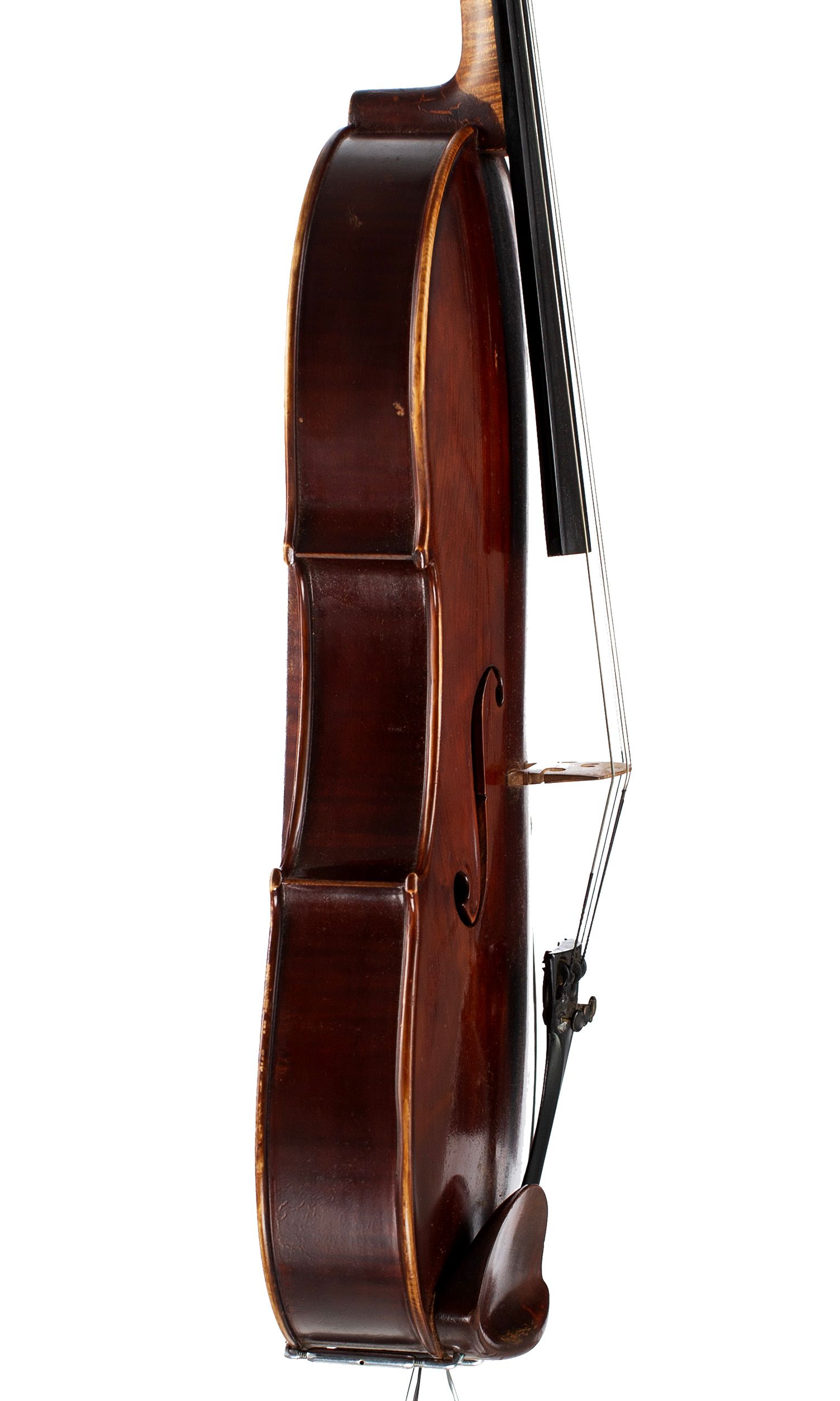 Viola by Lawrence Cocker, Derby, 1951 — angled view, 80°