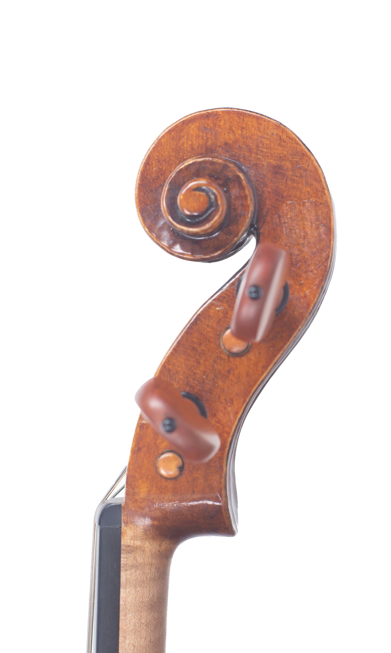 Violin by Joseph Ross, Pitlochry, 2000 — scroll