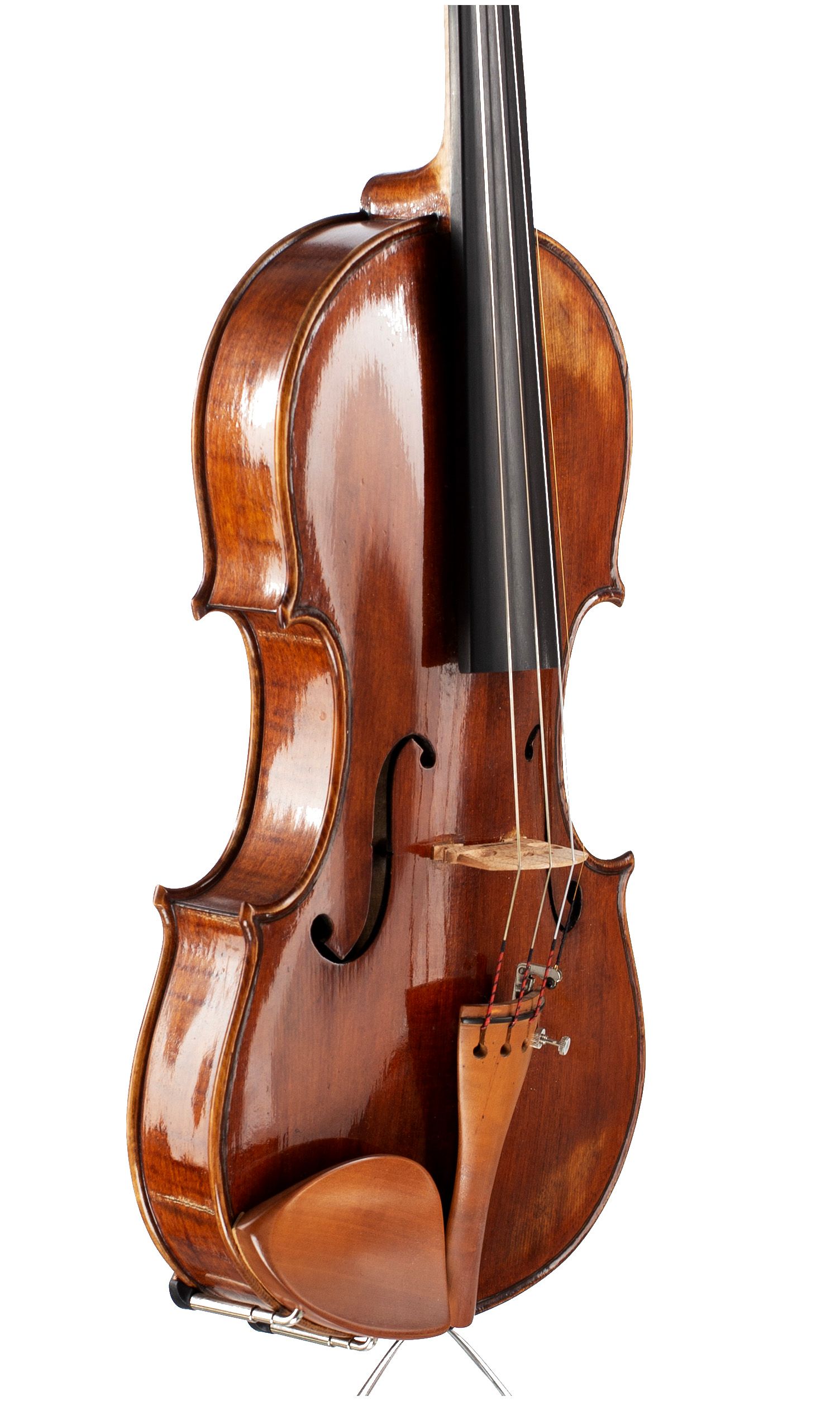 Violin by Joseph Ross, Pitlochry, 2000 — angled view, 50°