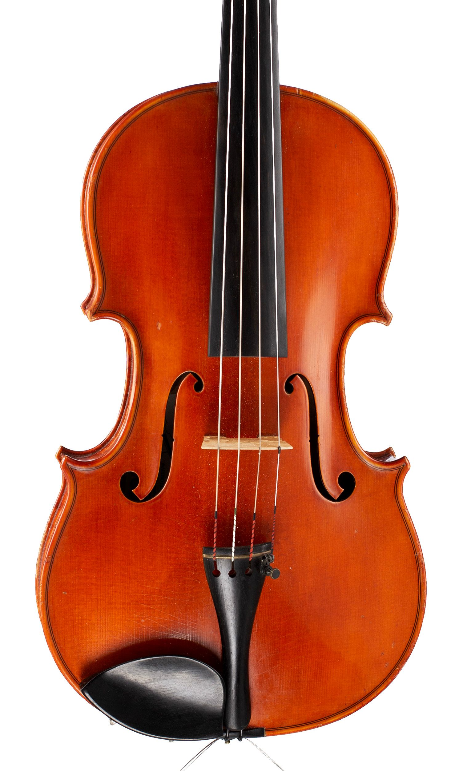 Viola by Istvan Konya, circa 1980 — angled view, 10°
