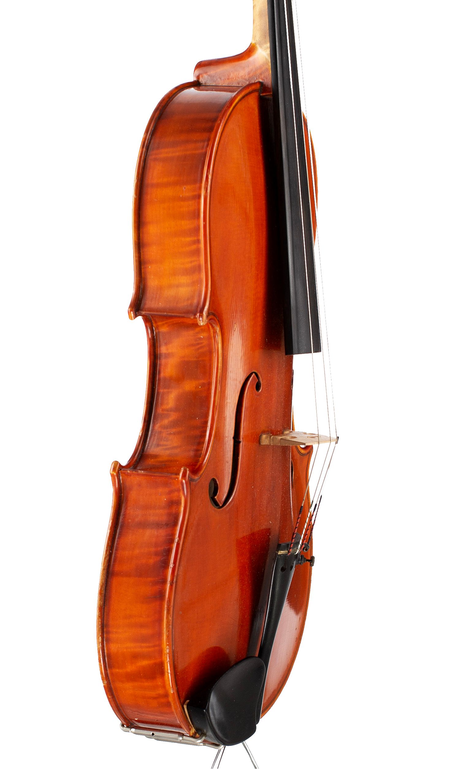 Viola by Istvan Konya, circa 1980 — angled view, 70°