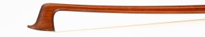 A silver-mounted viola bow by Johs O. Paulus, Germany — head and frog