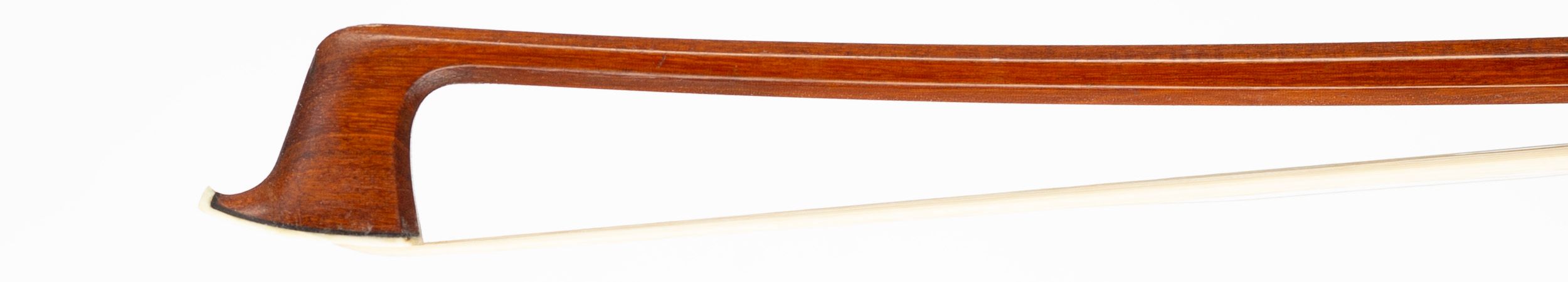 A silver-mounted viola bow by Johs O. Paulus, Germany — head