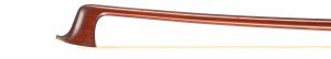 A silver-mounted violin bow by Otto Hoyer, Markneukirchen, circa 1920 — head and frog