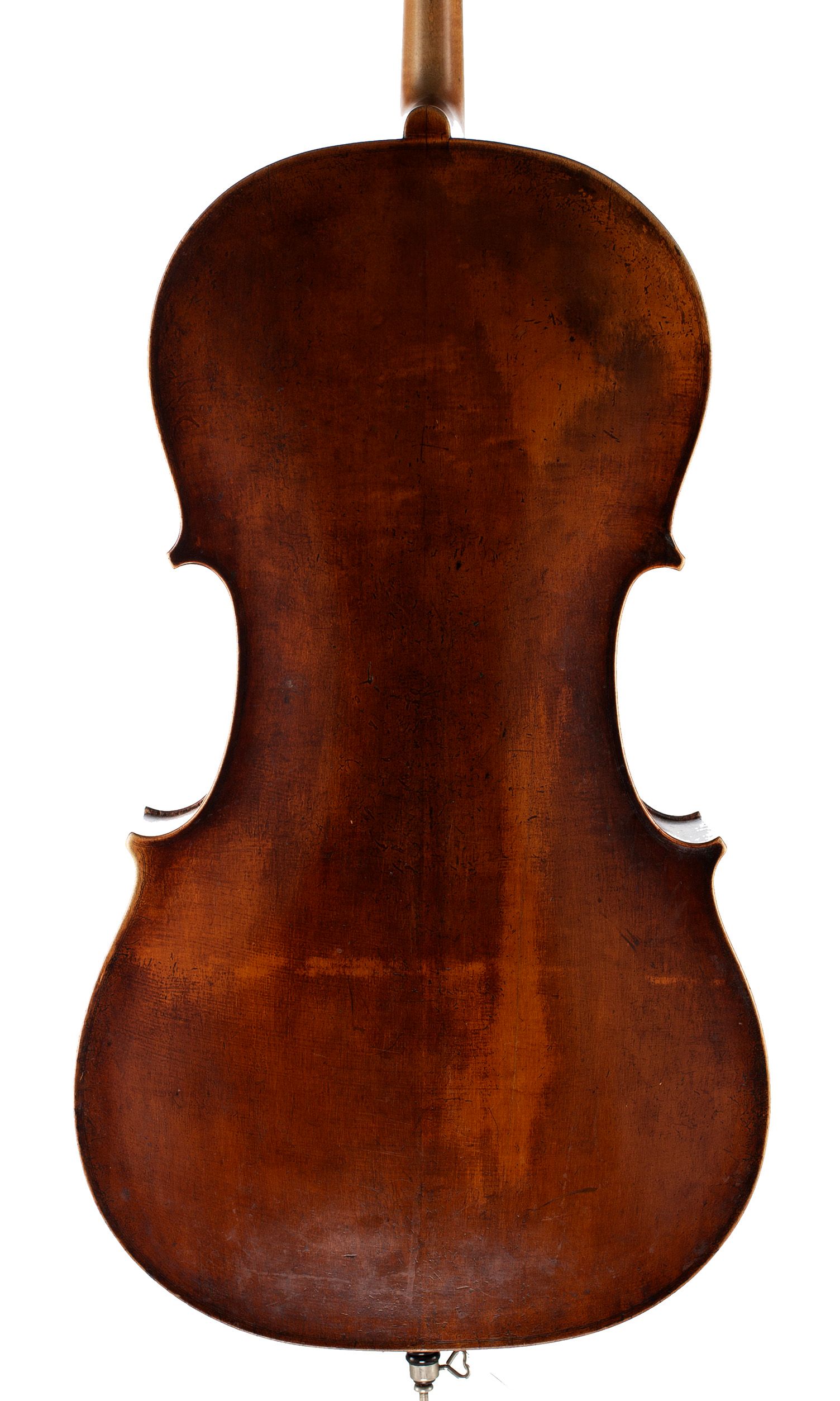 Cello, Workshop of Caussin, Vosges, circa 1890 — back