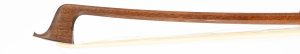 A gold and tortoiseshell-mounted viola bow by Garner Wilson, England — head and frog