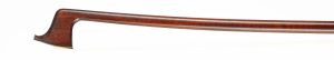 A silver-mounted violin bow by Arthur Bultitude, England — head and frog
