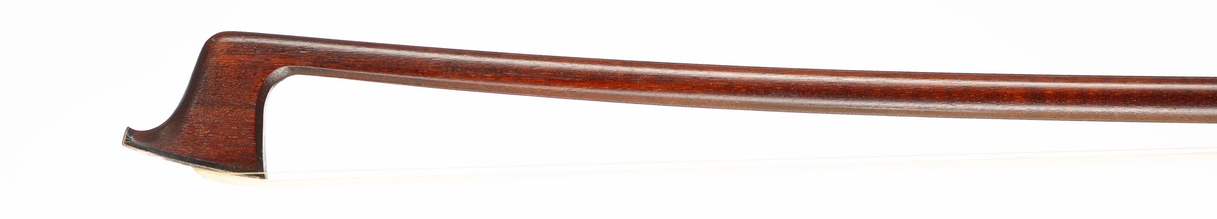 A silver-mounted violin bow by Arthur Bultitude, England — head