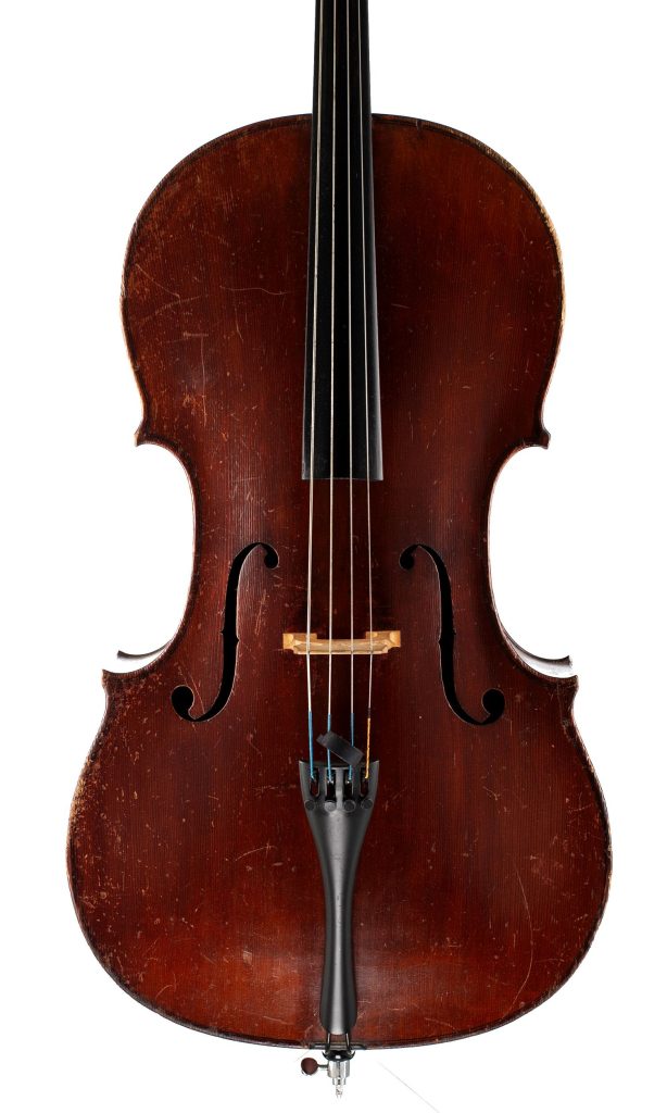Cello by Mathias Neuner, Mittenwald, 19th Century — front