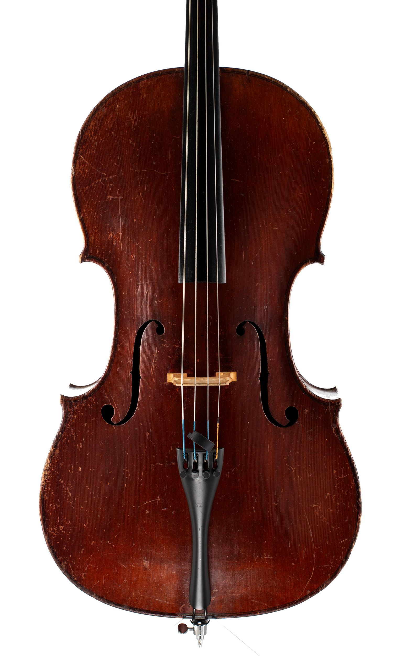 Cello by Mathias Neuner, Mittenwald, 19th Century — front