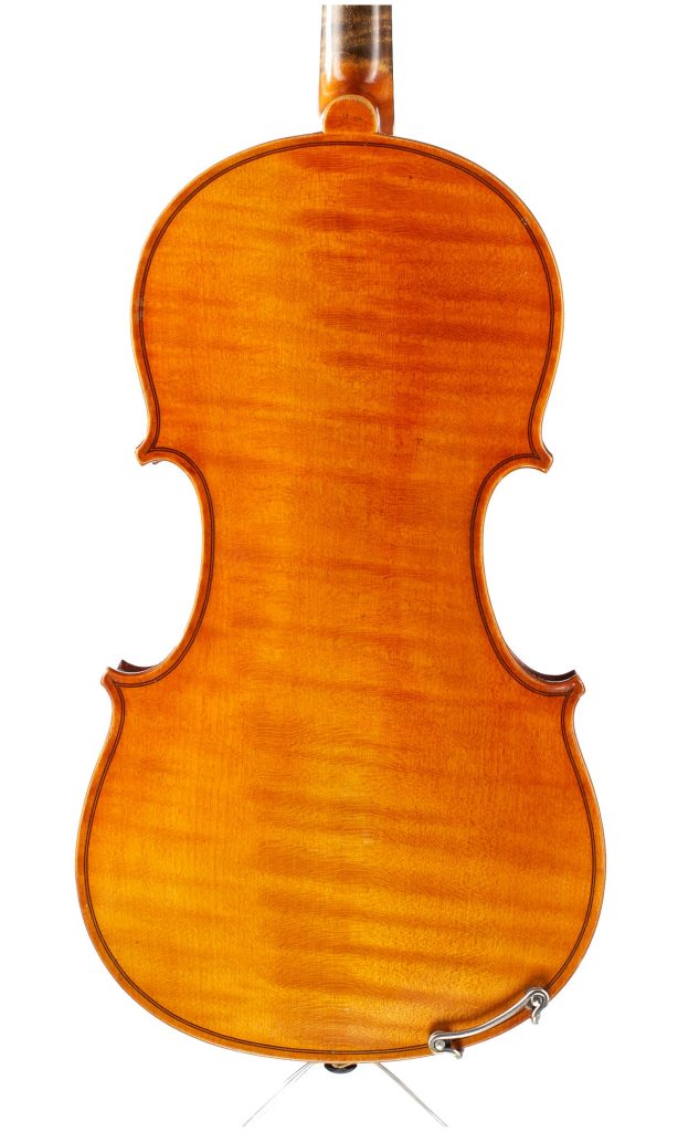A violin by Breton Brevette, France, 20th Century — back