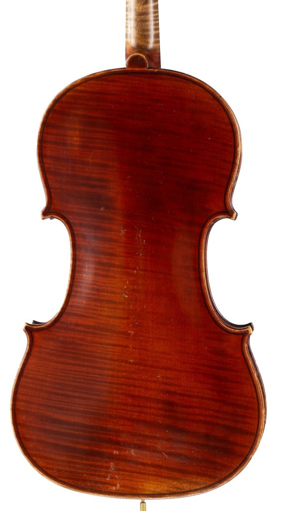 Viola by Georges Mougenot, Belgium, 1884 — back