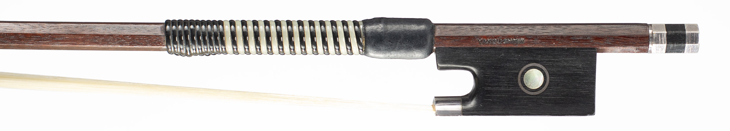 A silver-mounted violin bow by Mark Yakoushkin, Oxford — frog