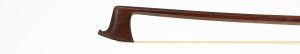 A silver-mounted violin bow by John Dodd, London — head and frog