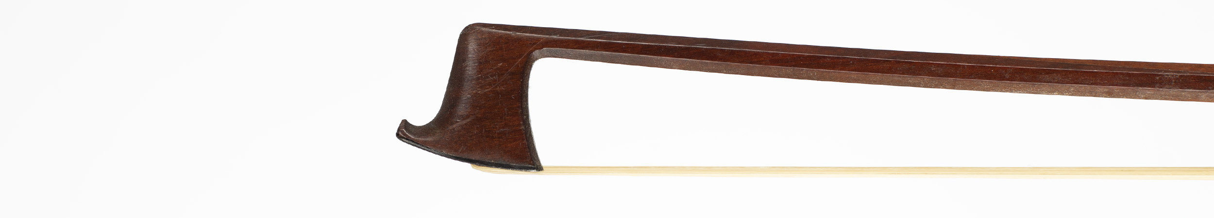 A silver-mounted violin bow by John Dodd, London — head