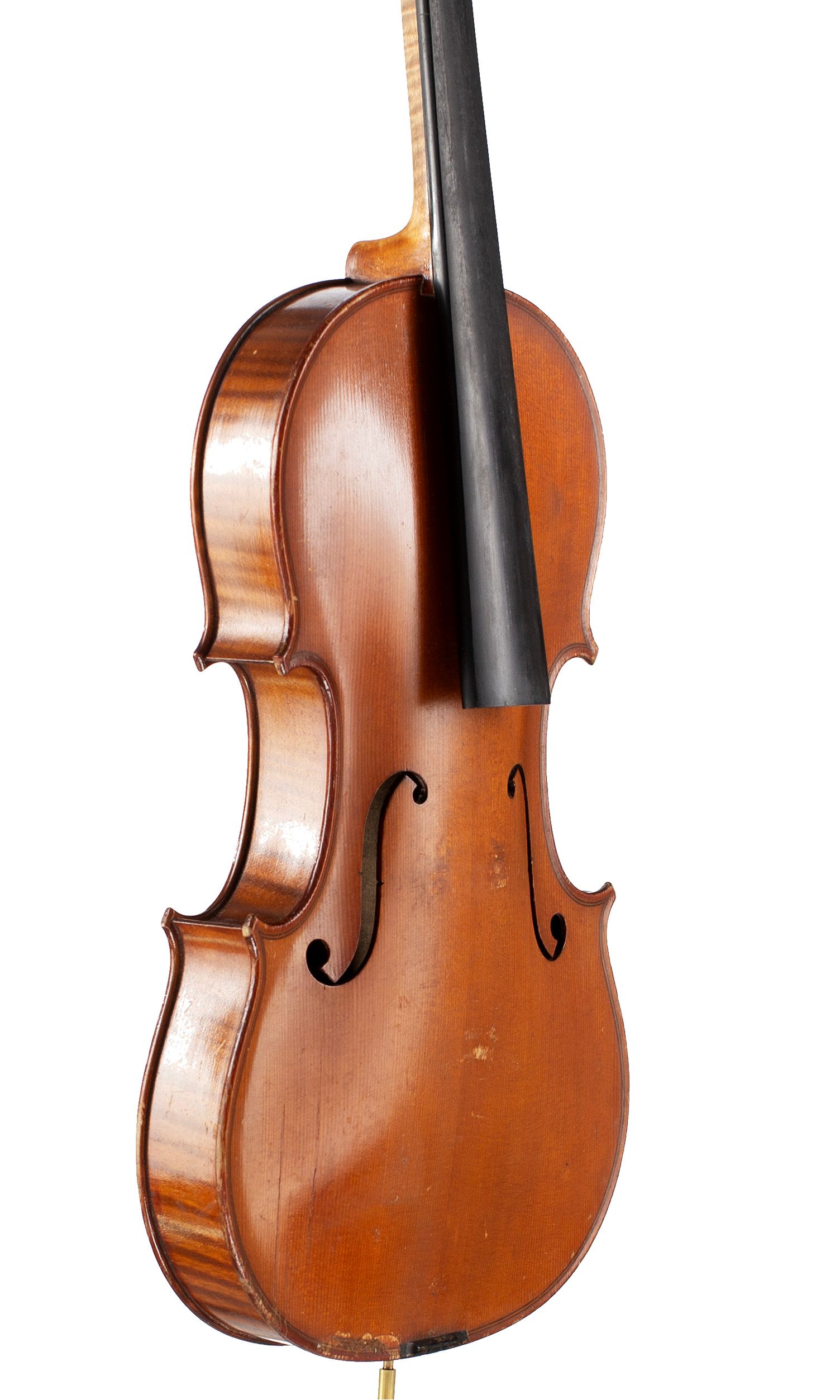 Violin by Chipot-Vuillaume, Mirecourt, 20th Century — angled view, 50°