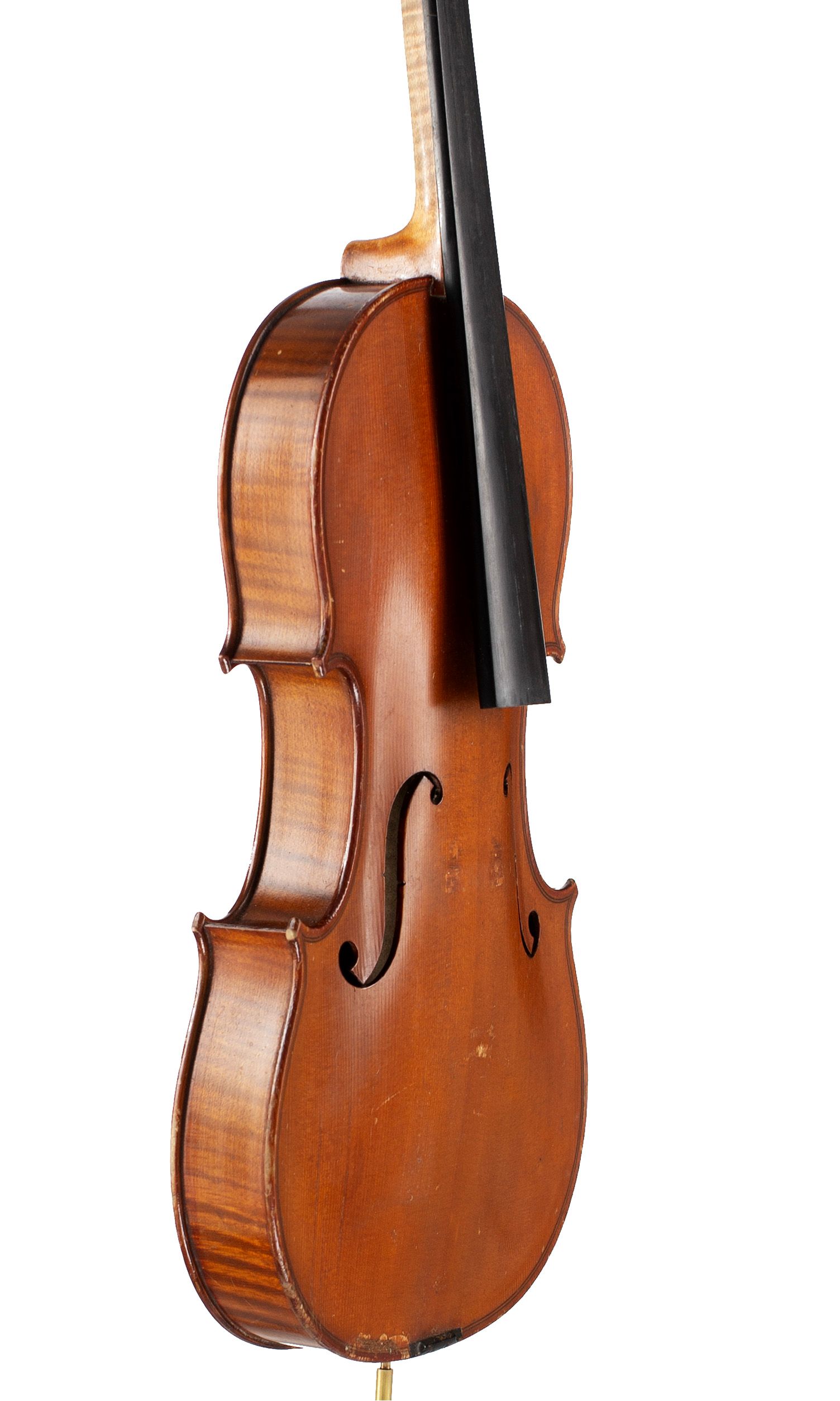 Violin by Chipot-Vuillaume, Mirecourt, 20th Century — angled view, 60°