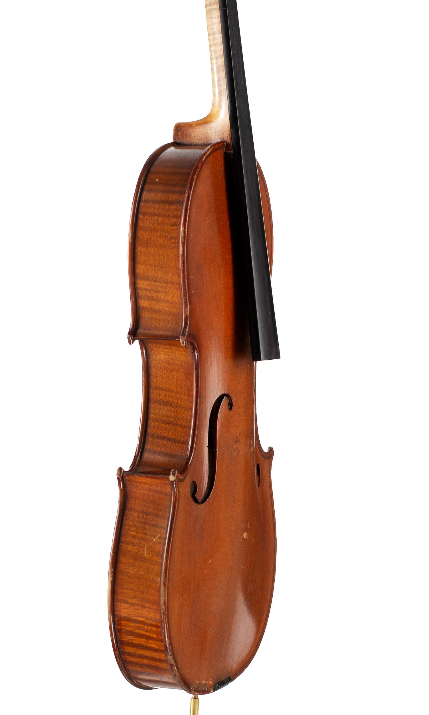 Violin by Chipot-Vuillaume, Mirecourt, 20th Century — angled view, 70°