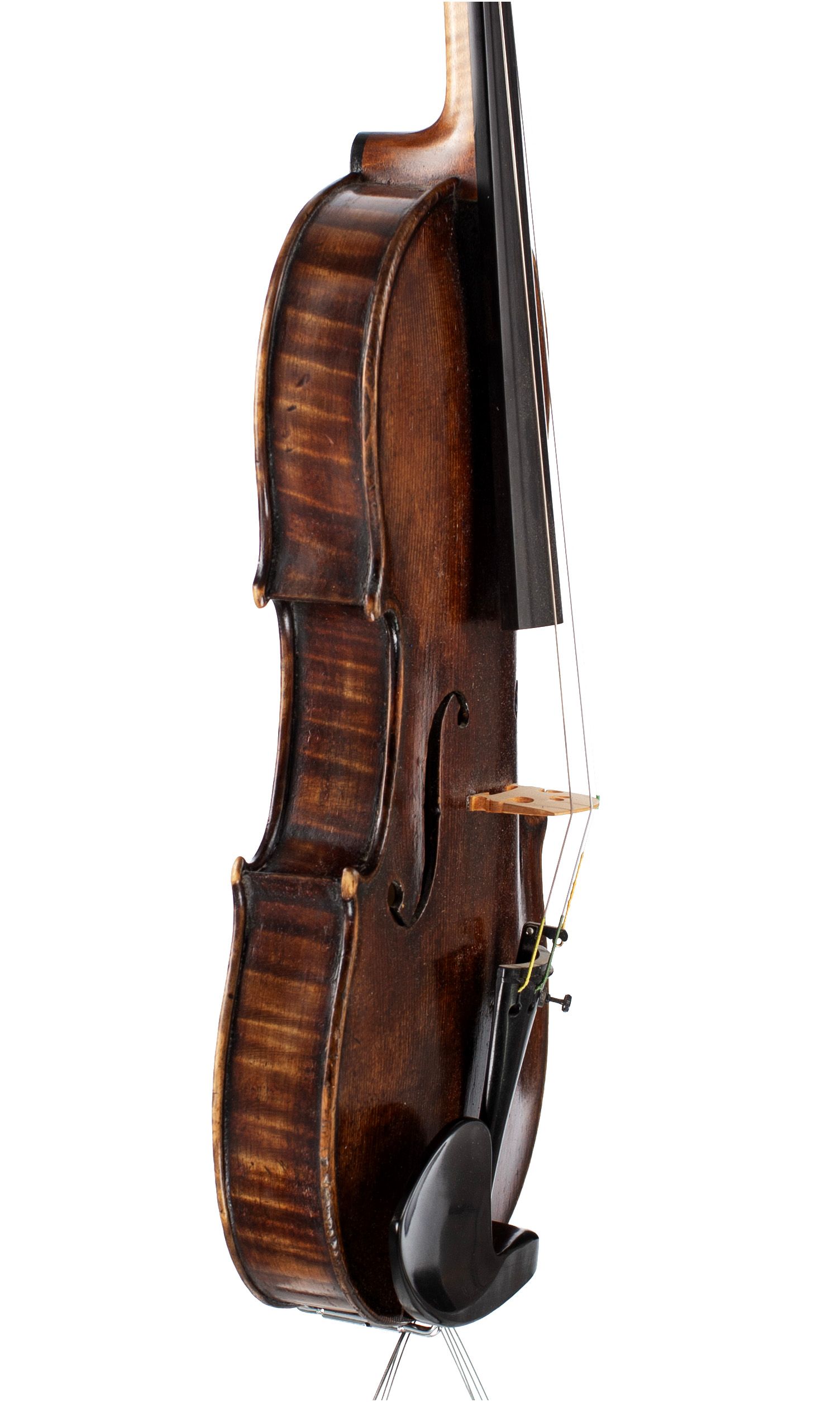 Violin by Henry Furber, London, 1838 — angled view, 70°