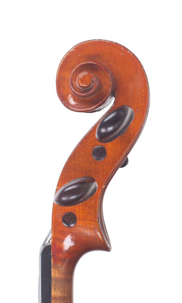 Violin by Emanuel Whitmarsh, London — scroll