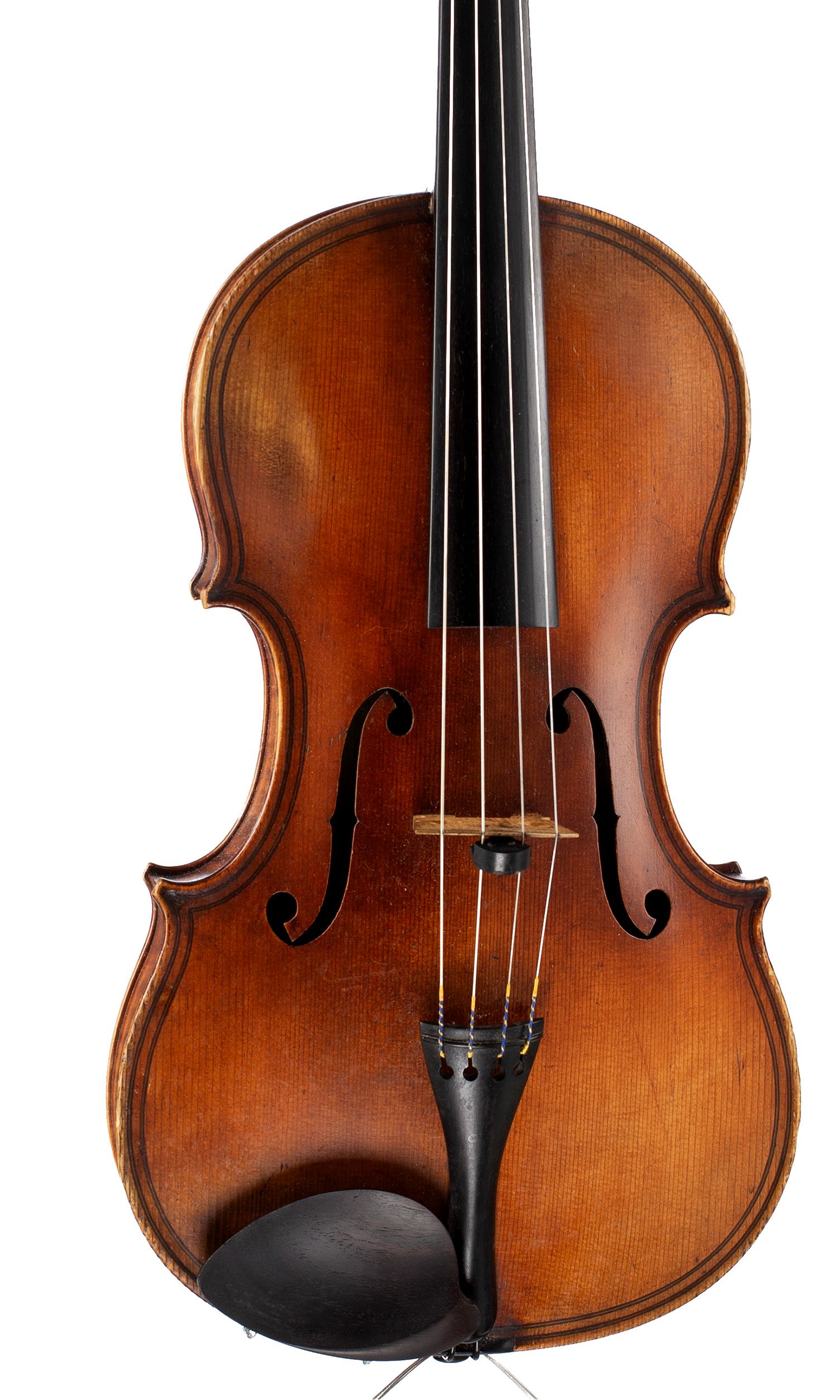Viola by N. F. Vuillaume, Brussels, 1862 — angled view, 10°