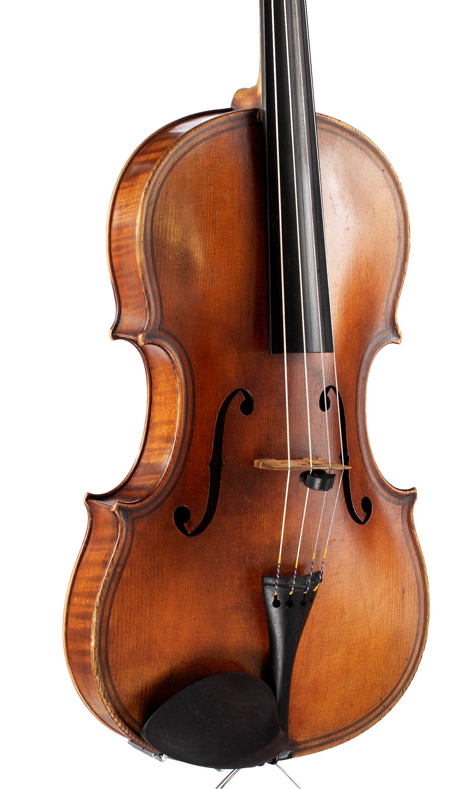 Viola by N. F. Vuillaume, Brussels, 1862 — angled view, 30°