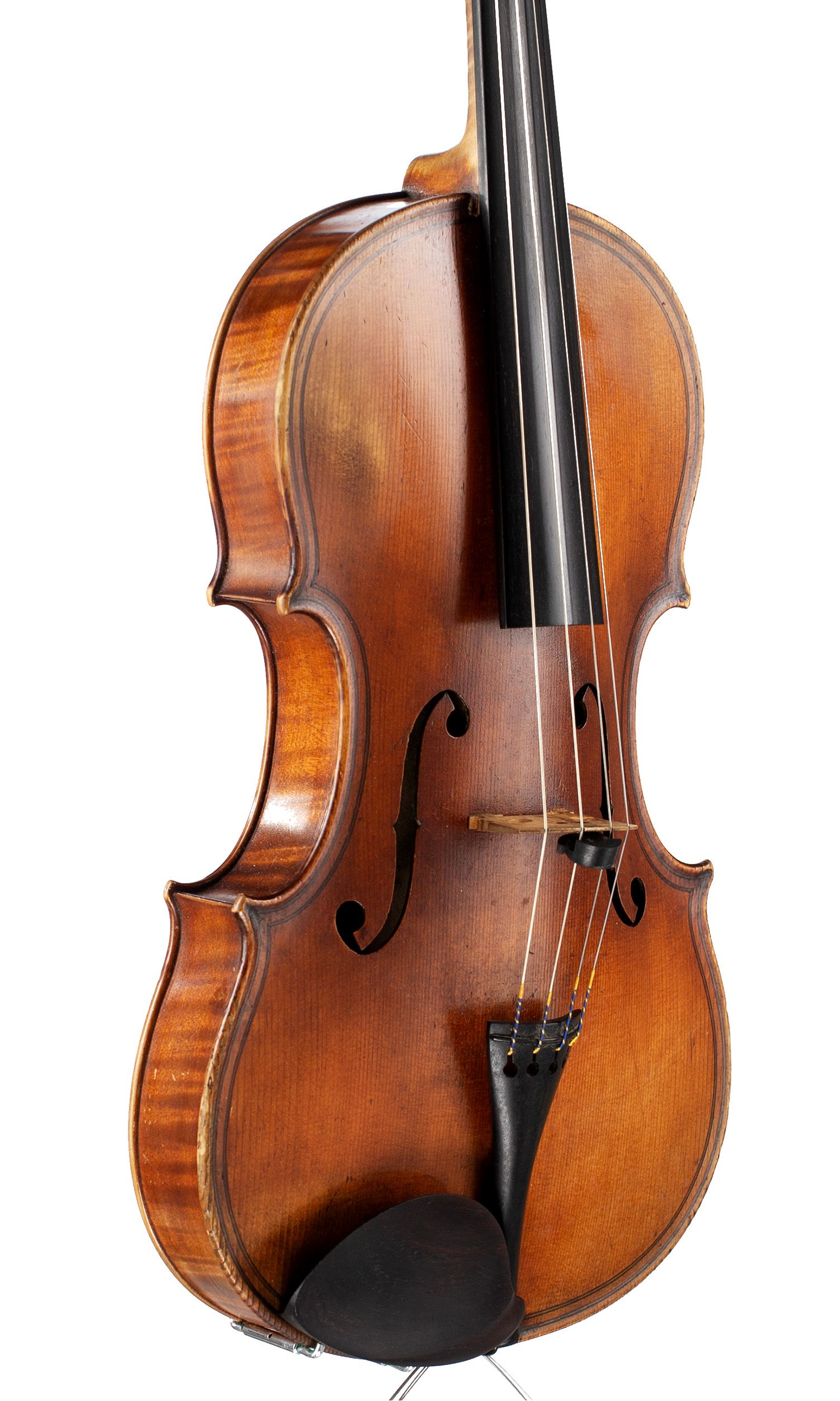 Viola by N. F. Vuillaume, Brussels, 1862 — angled view, 40°