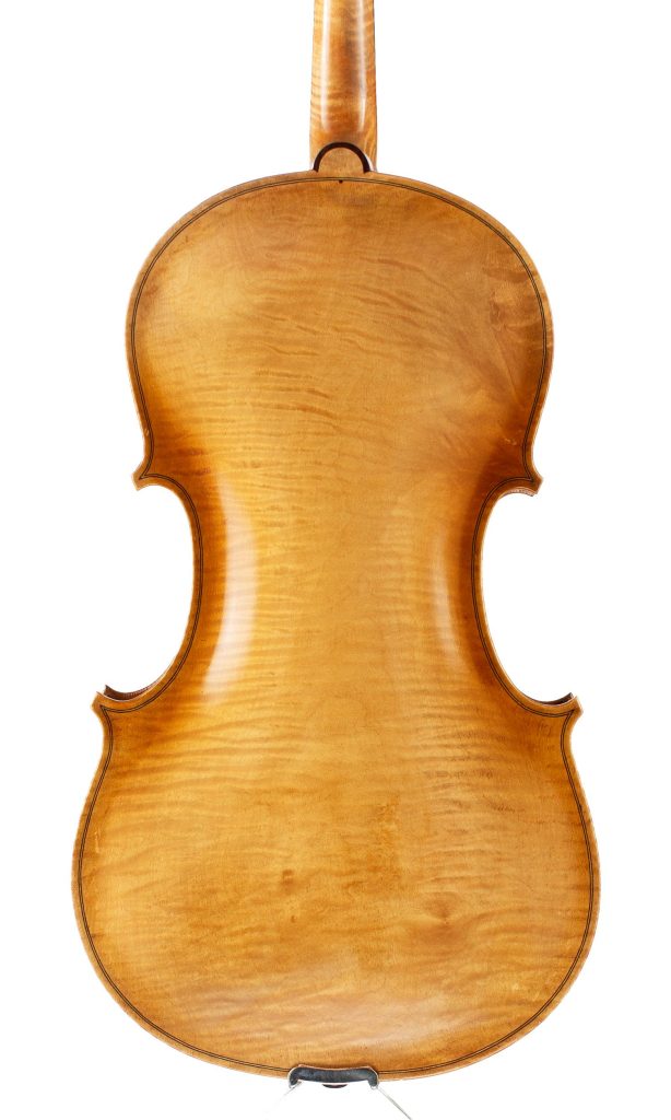 A viola by Ernest S. Nunn, Essex, 1952 — back