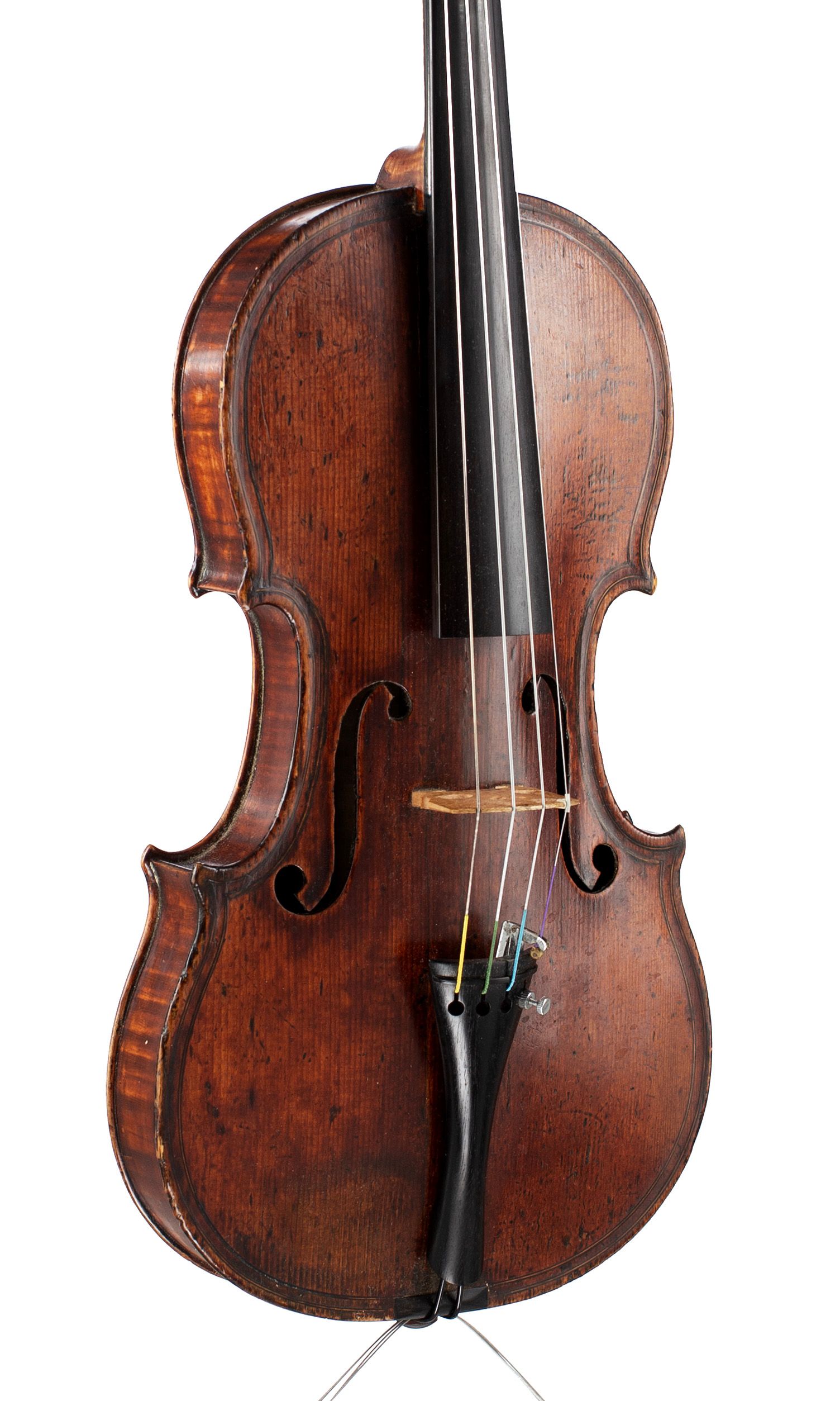 Violin by Georges Chanot, Paris 1844 — angled view, 30°