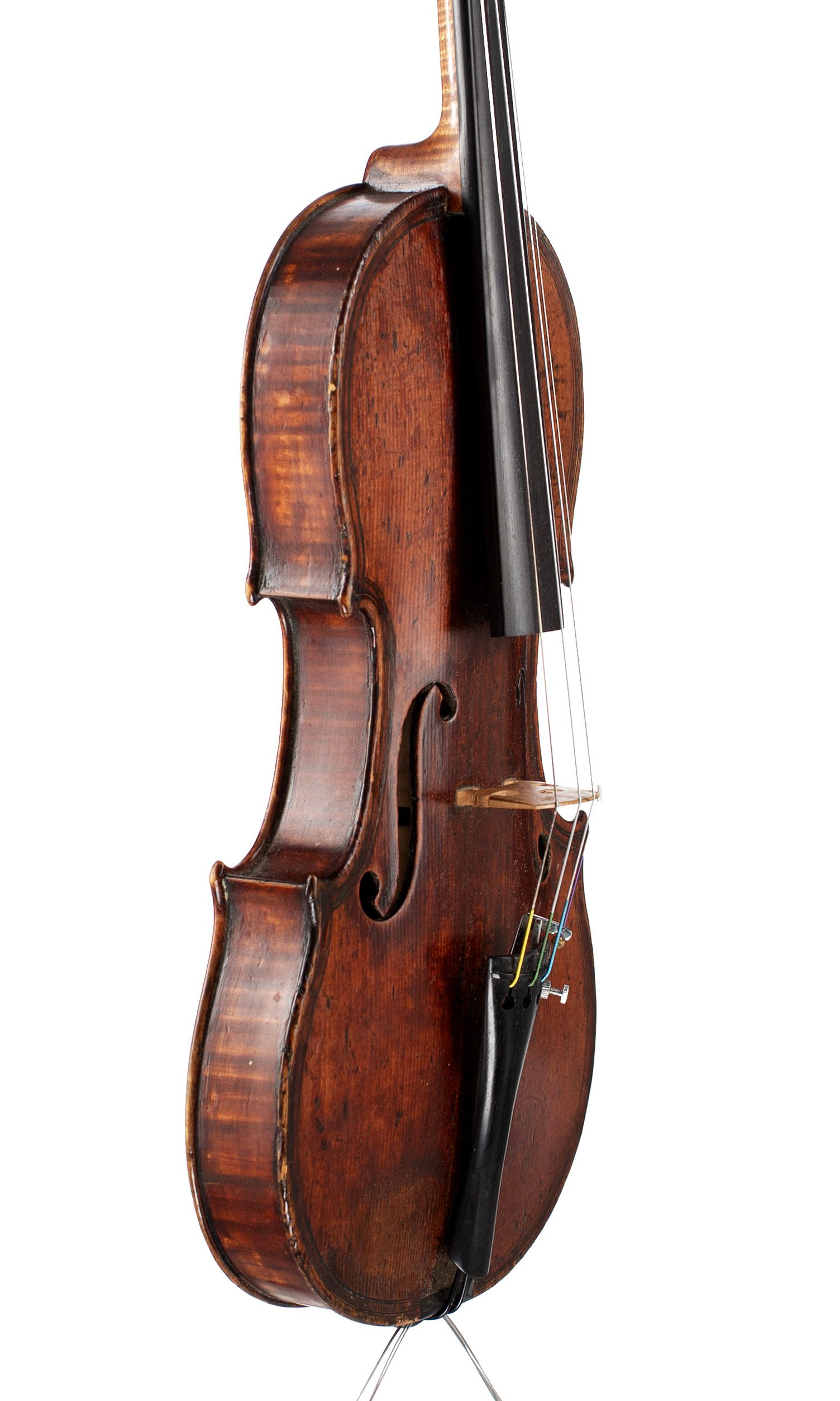 Violin by Georges Chanot, Paris 1844 — angled view, 60°