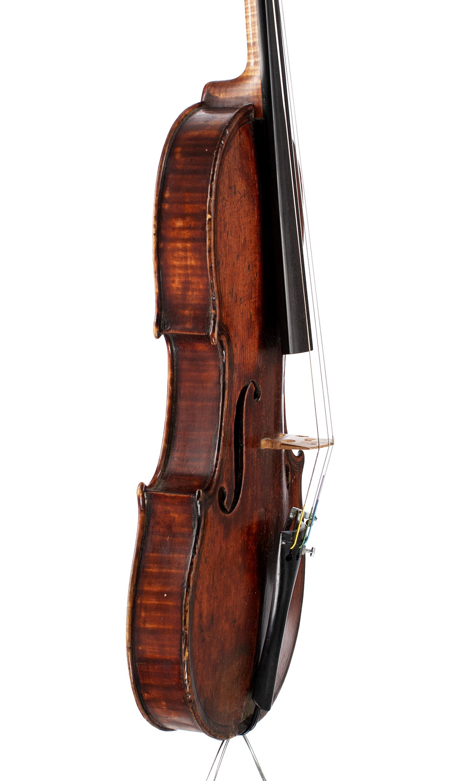 Violin by Georges Chanot, Paris 1844 — angled view, 70°