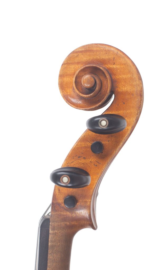 Violin by Giulio Degani, Venice, 1902 — scroll