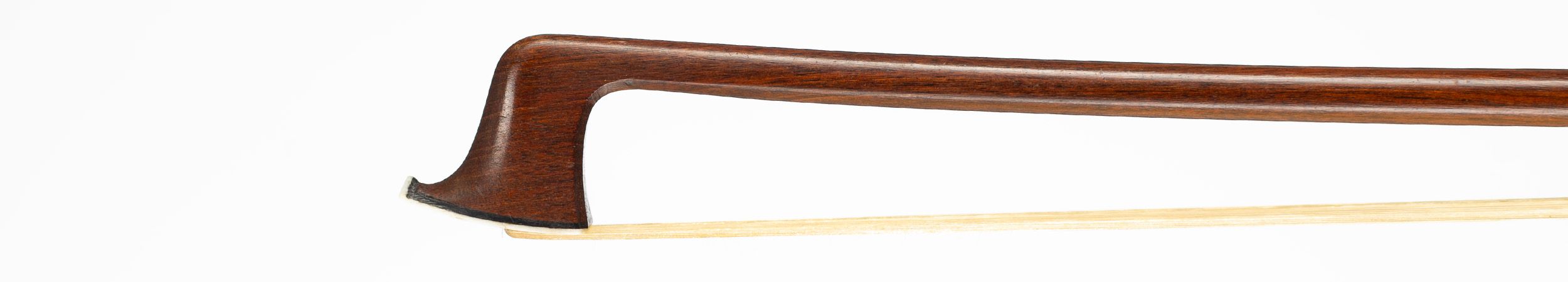 A silver-mounted viola bow by Louis Morizot, France — head