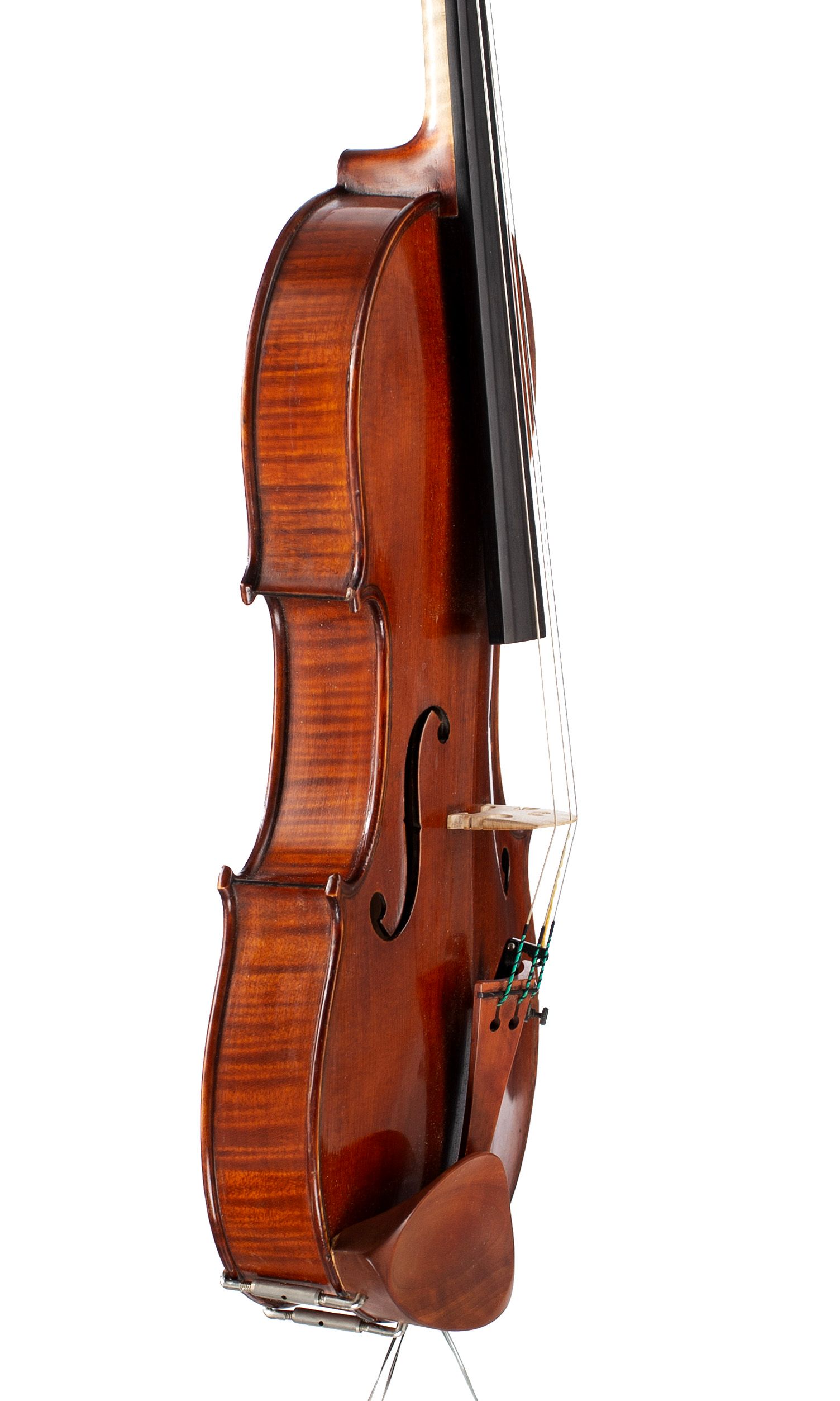 Violin by Auguste Delivet, Toronto, 1923 — angled view, 70°