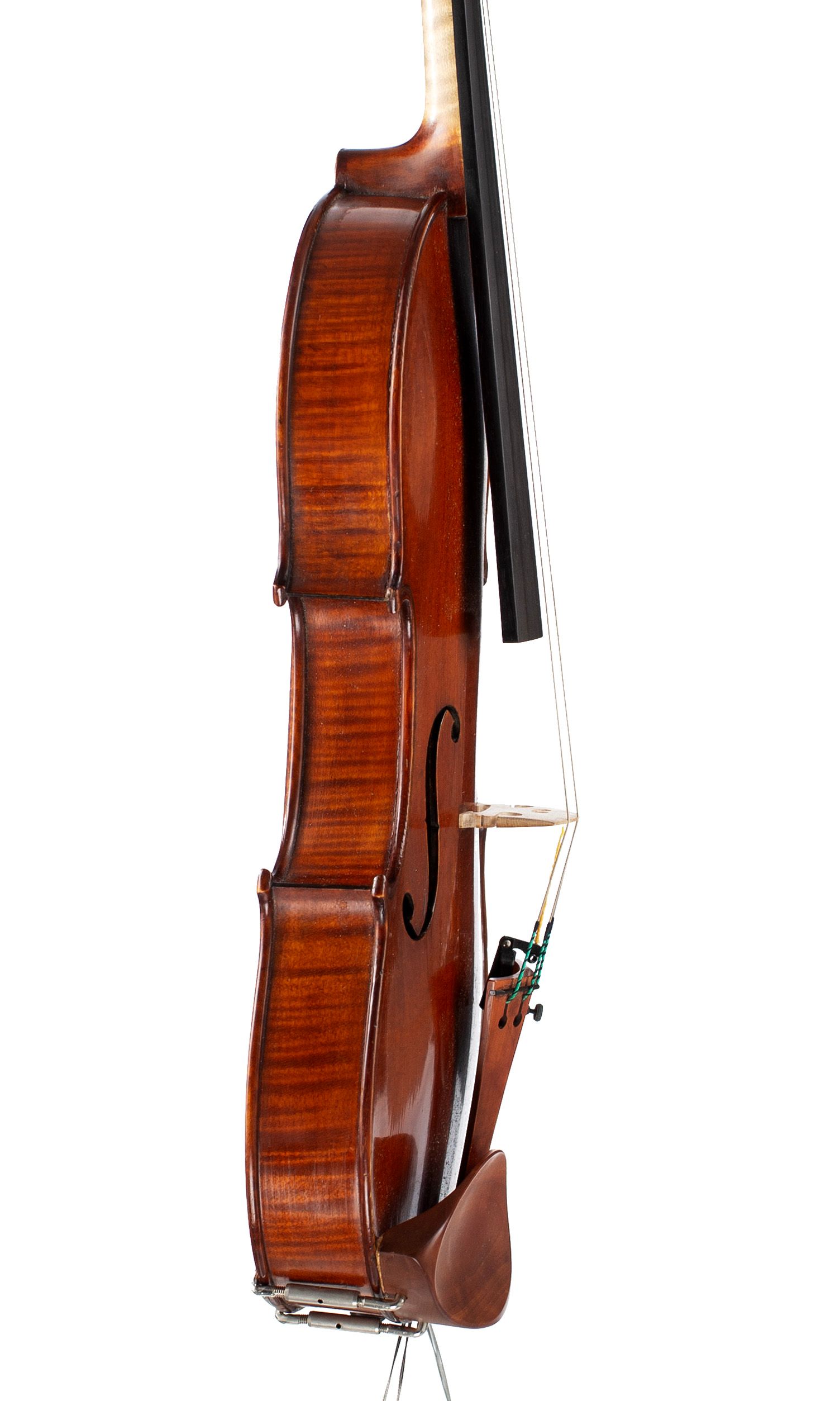Violin by Auguste Delivet, Toronto, 1923 — angled view, 80°