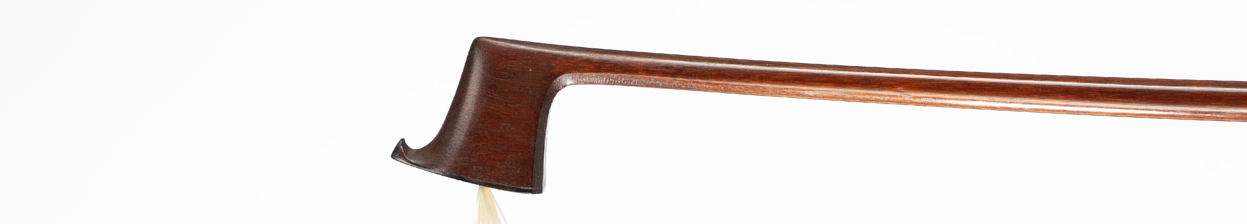 A silver-mounted violin bow by John Dodd, circa 1855 — head