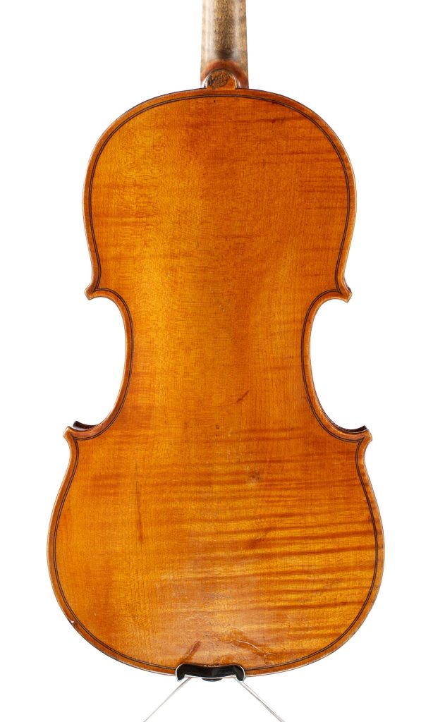 Violin, Workshop of Breton Brevete, Mirecourt — back