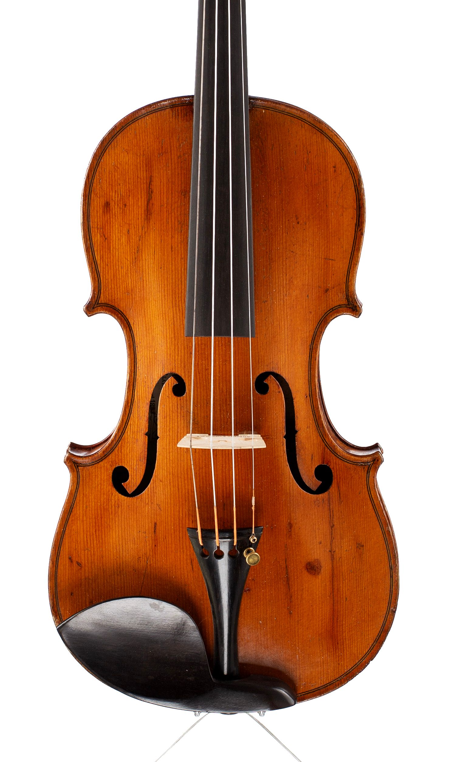 Violin, Workshop of Breton Brevete, Mirecourt — front