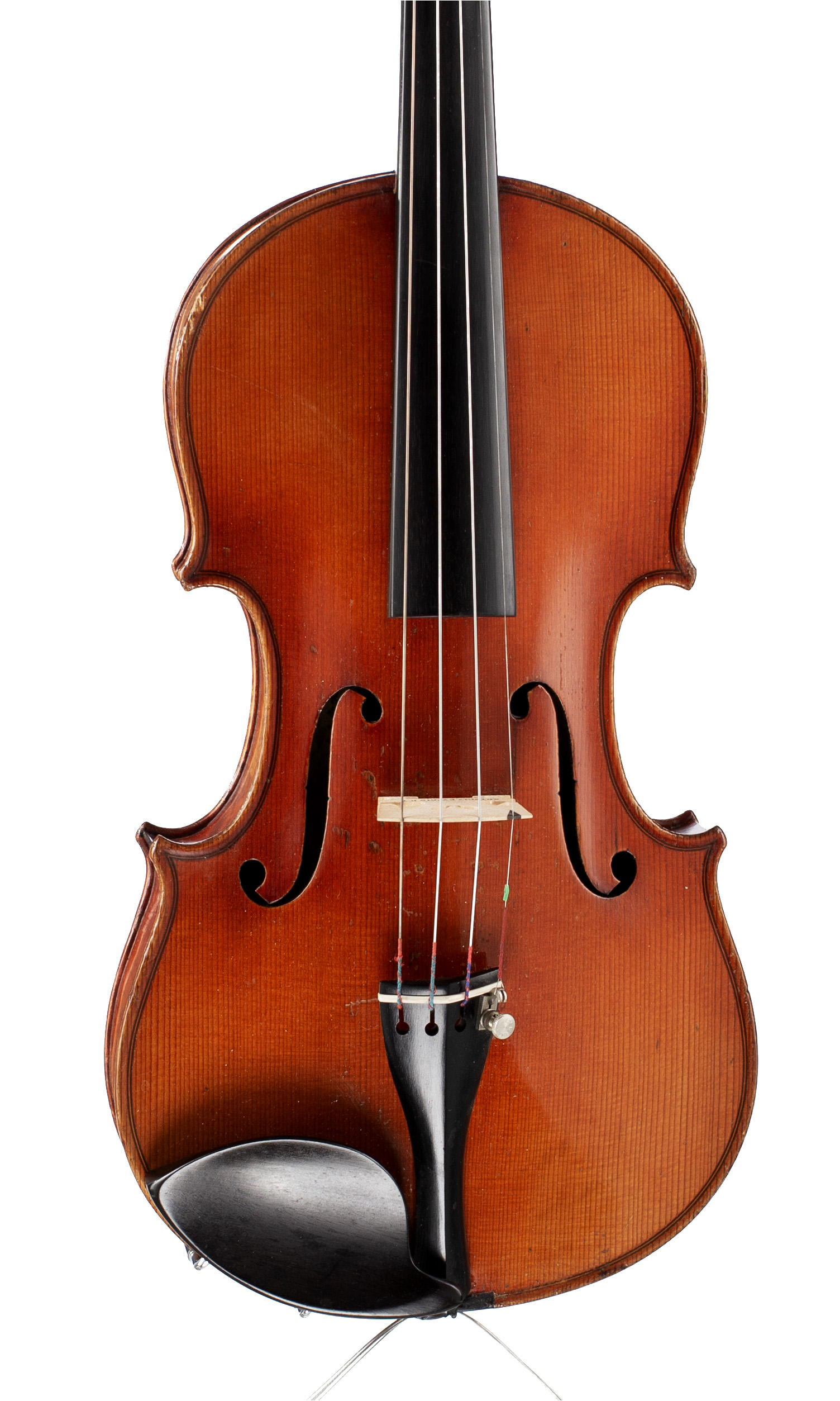 A violin by Louis Lowendahl, Berlin, circa 1910 — angled view, 10°