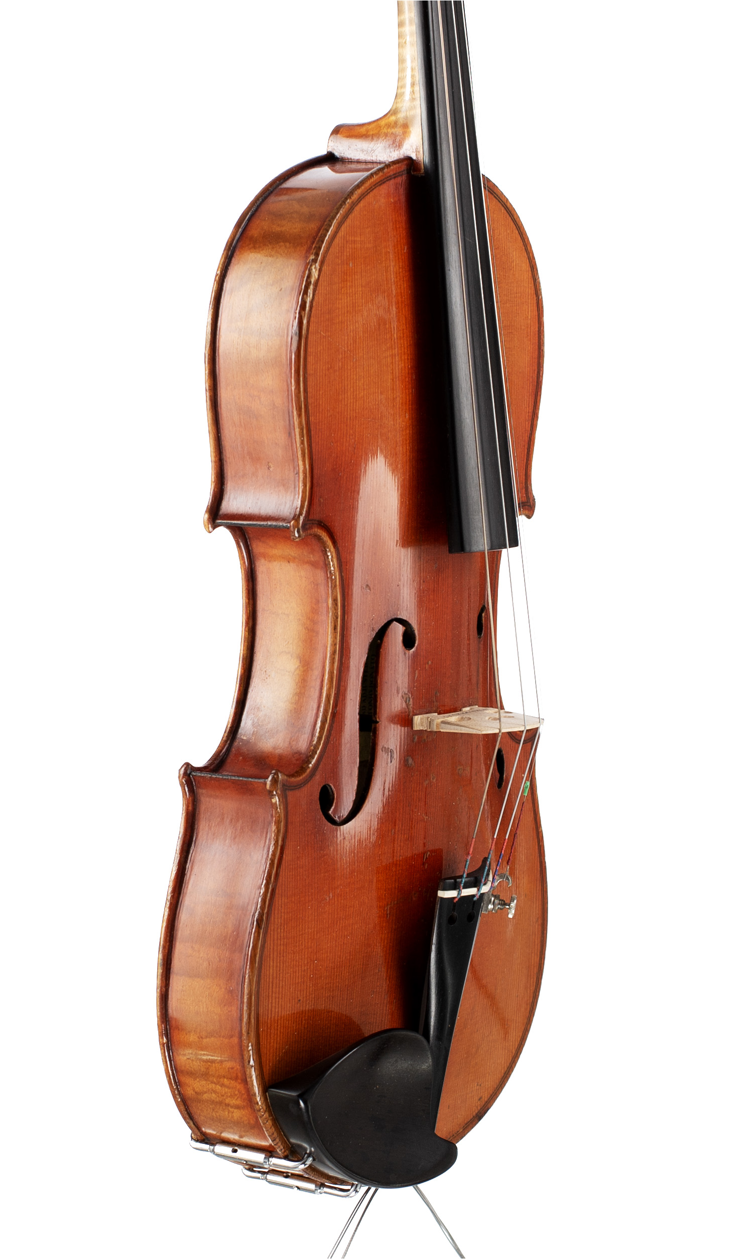 A violin by Louis Lowendahl, Berlin, circa 1910 — angled view, 60°