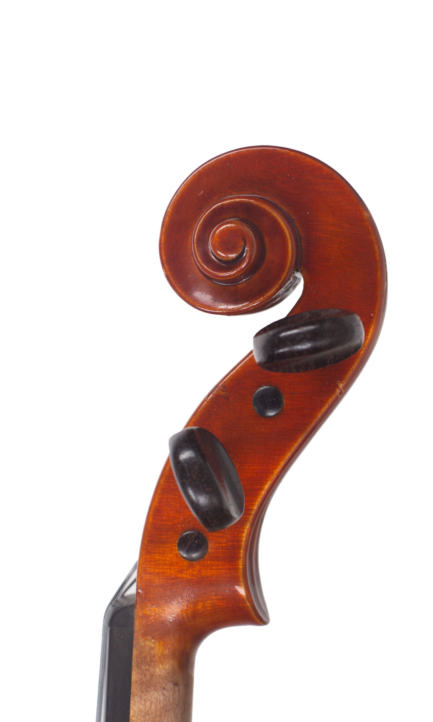 Violin by Michael Taylor, London, 1988 — scroll