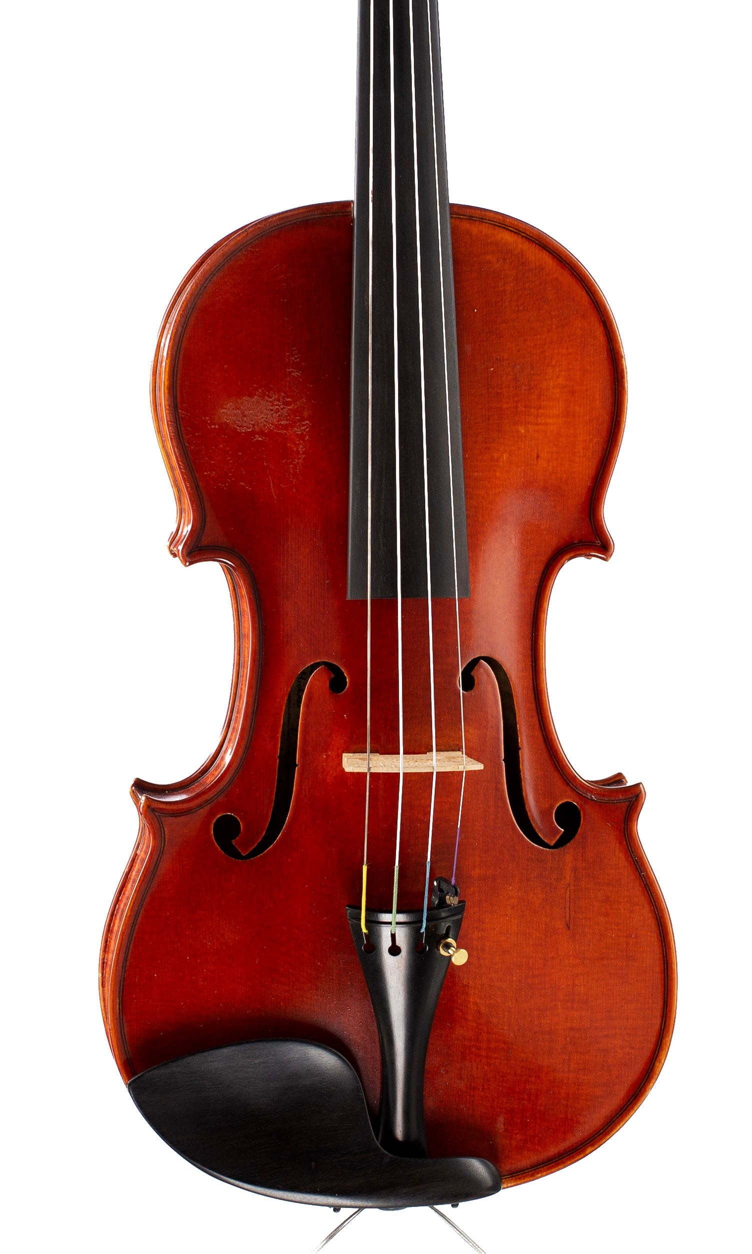 Violin by Michael Taylor, London, 1988 — angled view, 10°